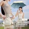 Original and simple white umbrella Sun umbrella Lightweight and small sunshade 50% off capsules Sun umbrella Sunscreen umbrella UV protection