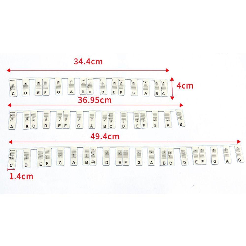 88 Keys Piano Key Labels Reusable Piano Keyboard Sticker Piano Keyboard Note  Beginners