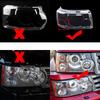2PCS Headlight HeadLamp Lens Cover LH+RH For Land Range Rover Sport 2006-2009