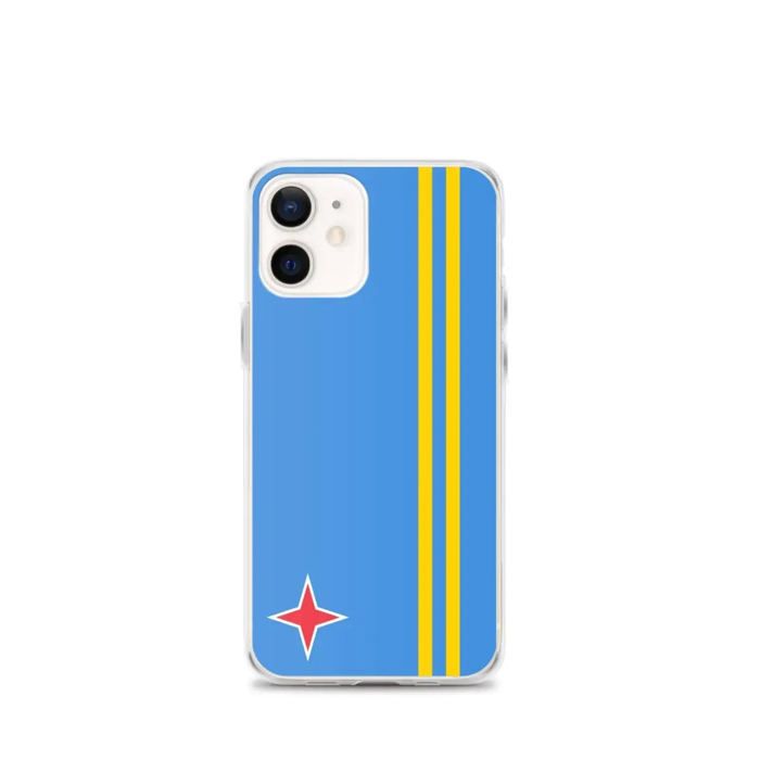 Coque iPhone - Drapeau Aruba - iPhone 12 mini - Sopa - Multicolor - Vertical