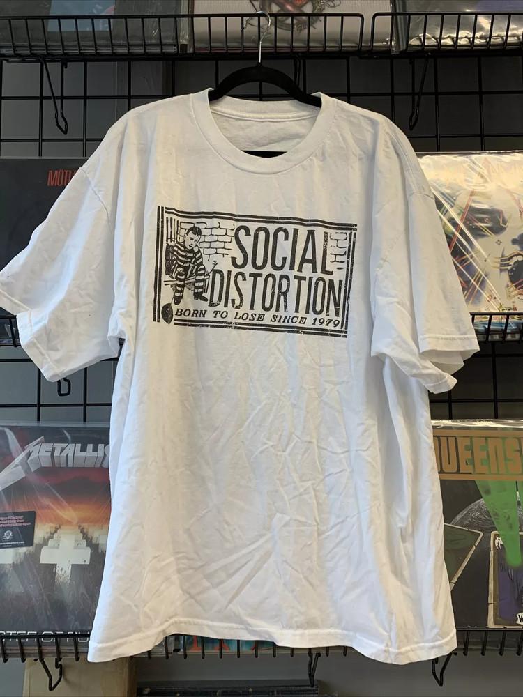 Social Distortion Born To Lose Since 1979 White T Shirt Size S-5XL Unisex T-Shirt XXL
