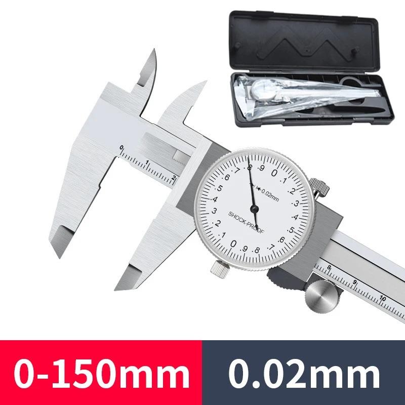 

0,02 мм высокоточный штангенциркуль с нониусом 0-150-200 мм антивибрационный пахометр циферблатный штангенциркуль металлическая линейка глубиномерный инструмент