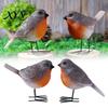 Realistic Wildlife Statues 2Pcs Outdoor Garden Bird Ornaments, Pastoral Figurine, Gift for Lovers Weatherproof Lifelike Animal Sculpture Courtyard