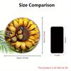 Rustic Wooden Sign with Sunflower & Butterfly Pattern - Spring Theme Decorative Plaque for Outdoor, Home Decor - Ideal Gift for Friend