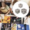 Versatile Hollow Dapping Block Square Jewelry Dapping Block Square Carbon Steel Block for Creative Jewelry Designs