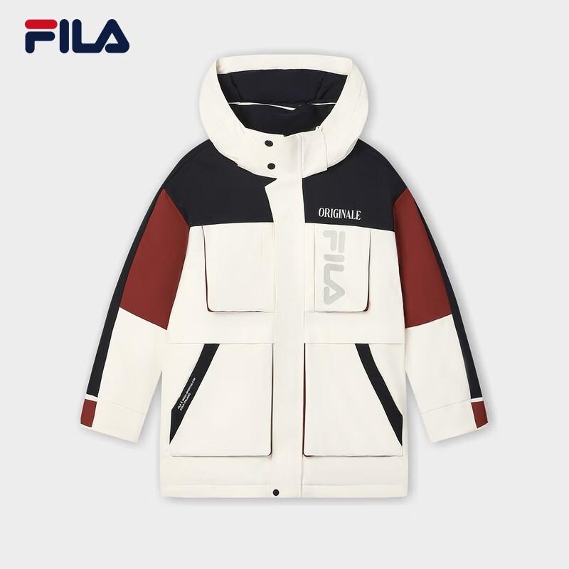 

FILA Men s Mid-Length Hooded Color Block Down Jacket XL