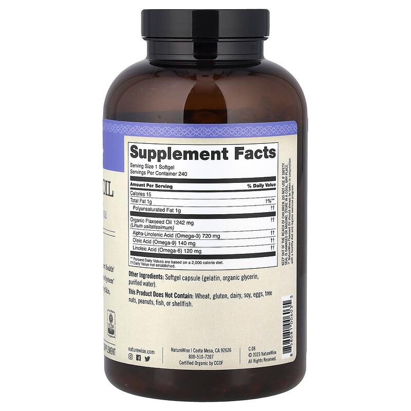 Flaxseed Oil, 240 Softgels