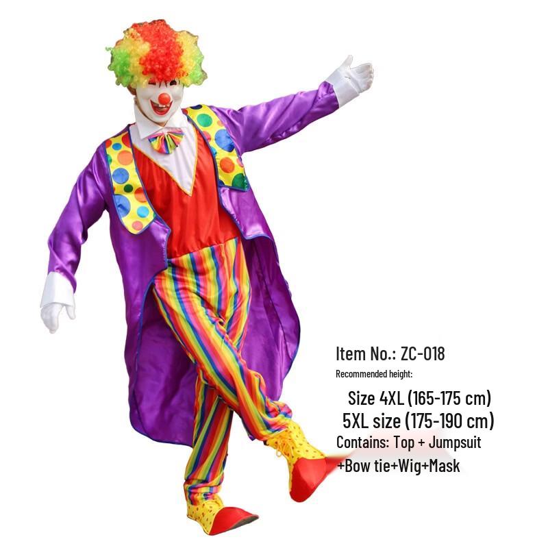 Adult Clown Cosplay Performance Costume
