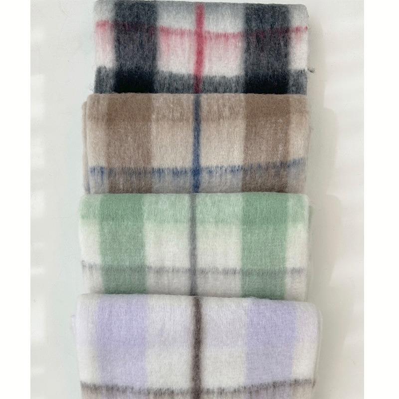Winter neuer warmer Schal Damen Winter weich bequem süß Mode Schal helle Farbe verdickter Schal