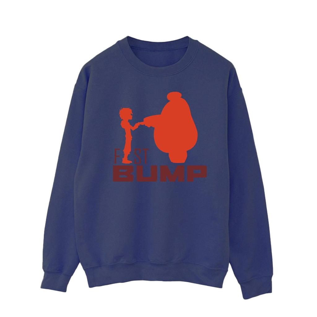 Disney Mens Big Hero 6 Baymax Fist Bump Cutout Sweatshirt