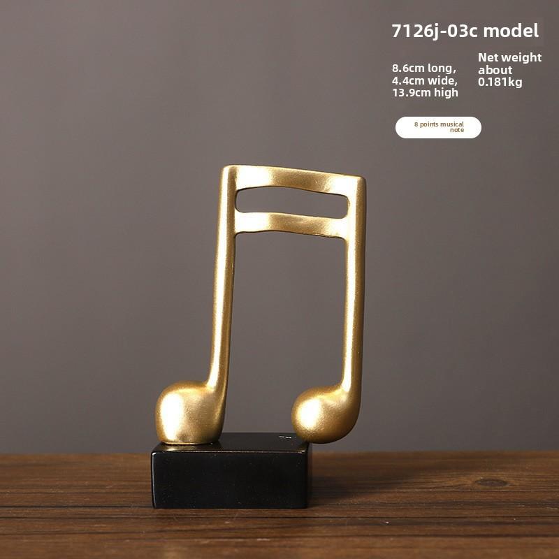 Resin Music Elegant Decoration For Living Room Shelf Modern Home Gift Decor