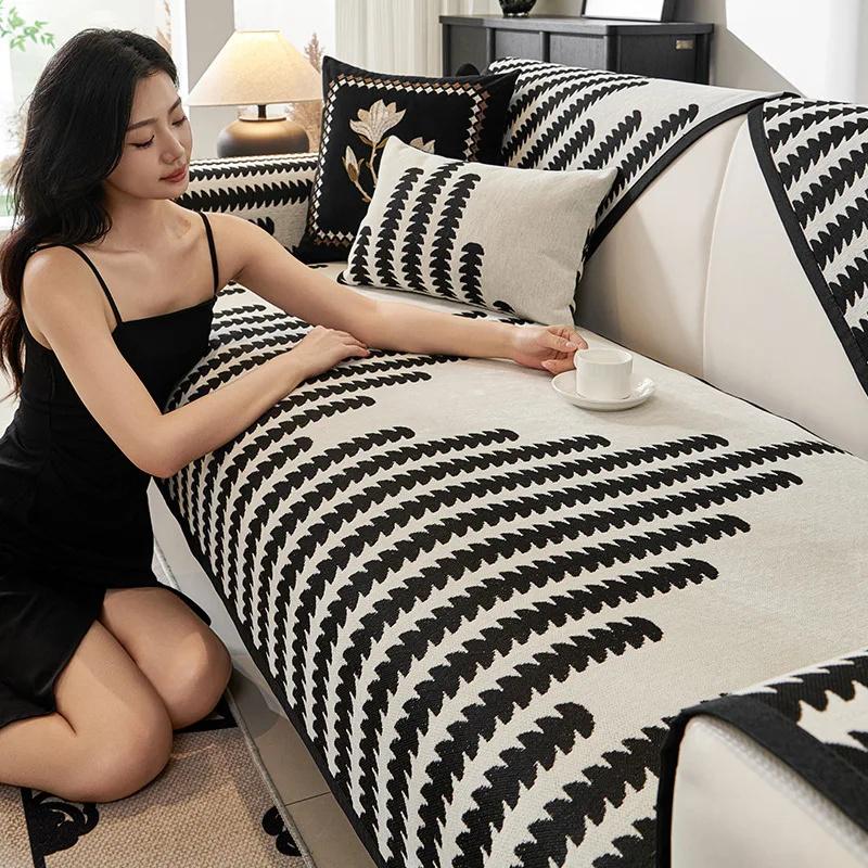 Universal Sofa Towel Sofa Cover Anti-cat Scratch All-season Chenille Living Room Sofa Cover Blanket all-inclusive Anti-Slip Sofa Towel, Couch Cover