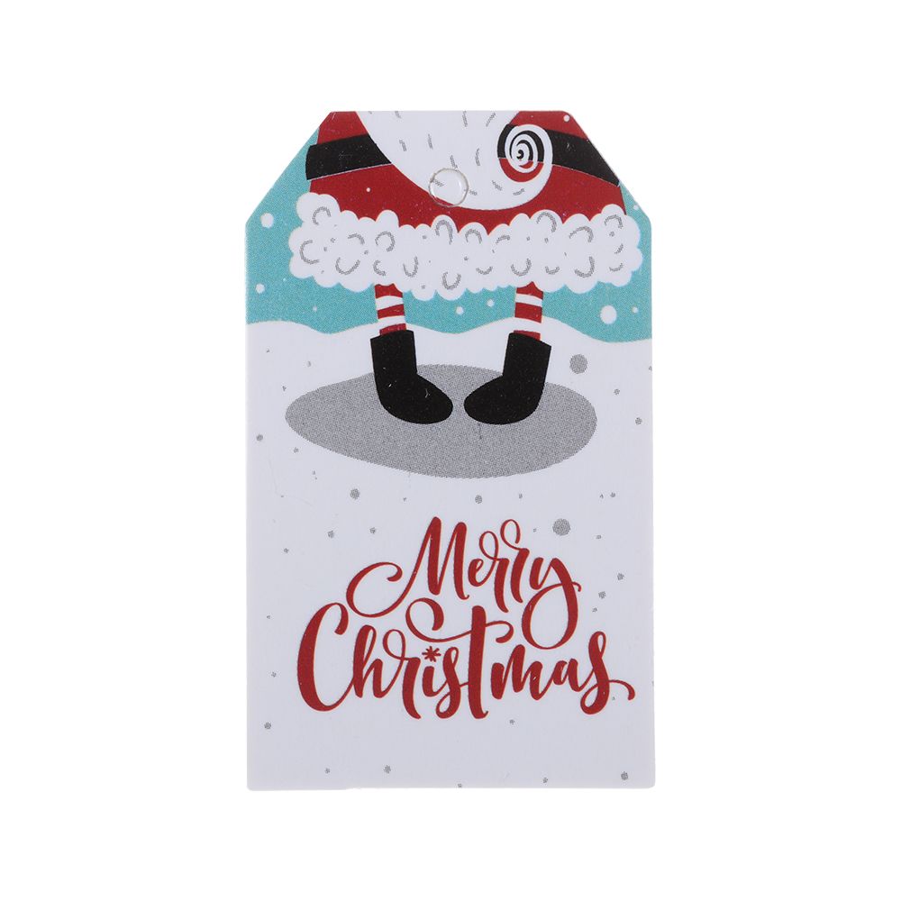 100pcs DIY Xmas Decoration Wrapping Supplies Gift Wrapping Hang Tags Kraft Tag Christmas Labels