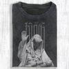 King Baldwin IV Vintage Washed Cotton Meme T Shirt Men Women Gothic Rock Oversized T Shirts Tops Streetwear Men Clothing