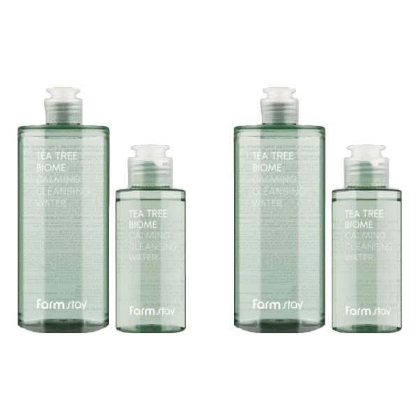 FarmStay Tea Tree Biome Calming Cleansing Water Special Set (400ml + 100ml / 13.52 Fl.oz. + 3.38 Fl.oz.) (3 Options)