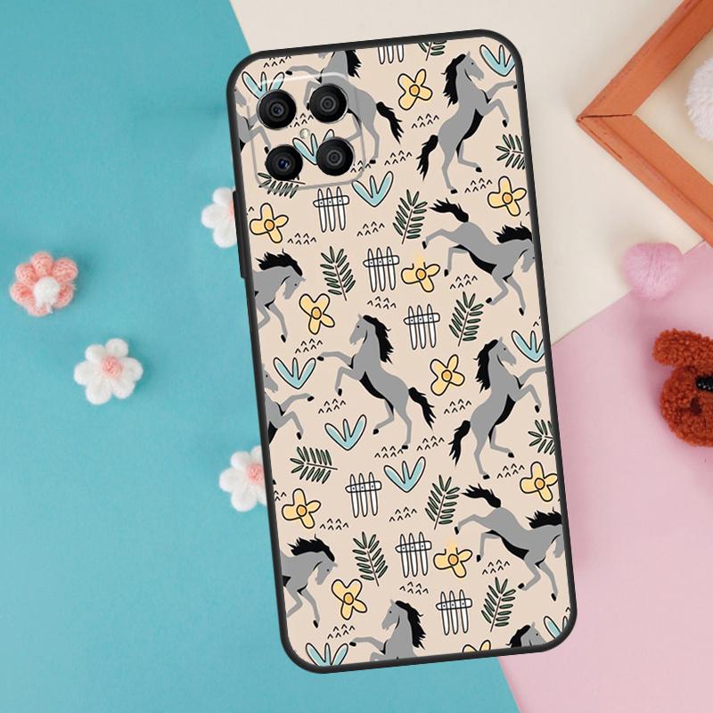 

Horses Pattern Collage Case For Honor Magic 7 Lite 5 6 Pro Honor X9a X8a X8 X9 X8b X9c X9b 50 70 90 200 Lite Cover Honor 50 Lite