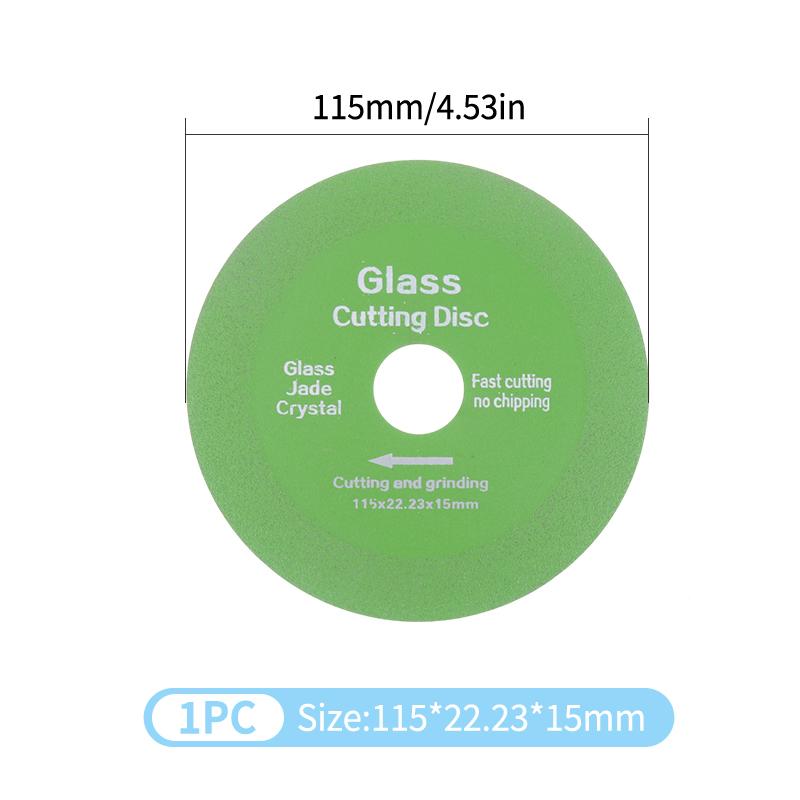 100/115/125mm Glass Cutting Disc Ultra-thin Saw Blade For Angle Grinder Machine Marble Ceramic Tile Polishing Grinding