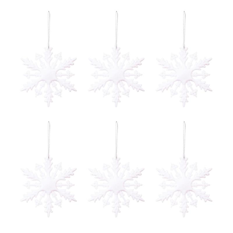 6PCS Celebratory Suspended Decorations Impermeable Strong PVC Substance Holiday Telecommute Christmas Tree Deck