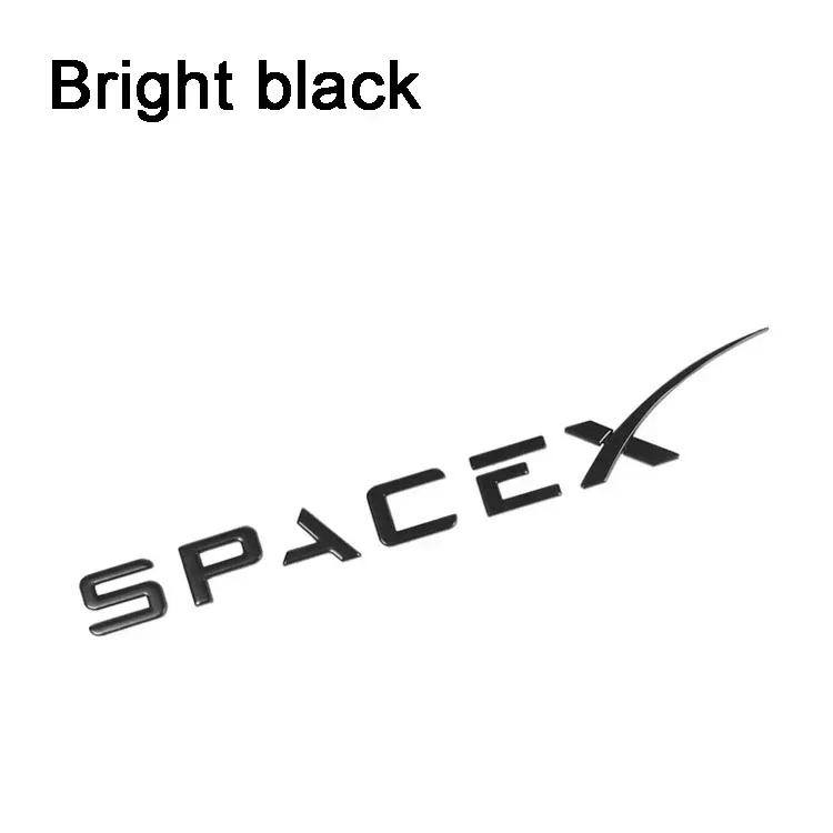 Car Sticker 2025 New Tesla ABS Car Rear Trunk Emblem for Tesla Model 3 Model S X Roadster SpaceX Refitting Badge Lettering Decal