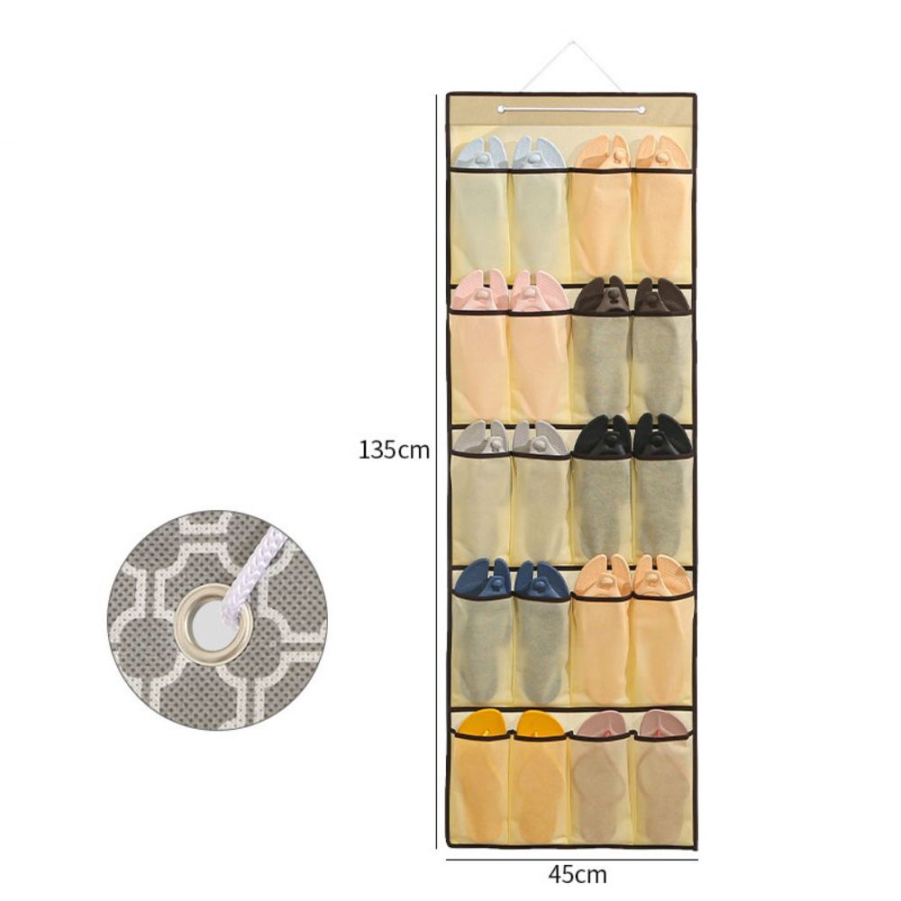 Space Saver Hanging Storage Bag Wall-mounted Shoe Rack Sundries Bag  Sundries Organization
