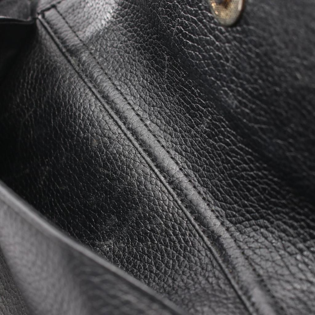 Used MCM Studs Rucksack Backpack leather Black Used Women