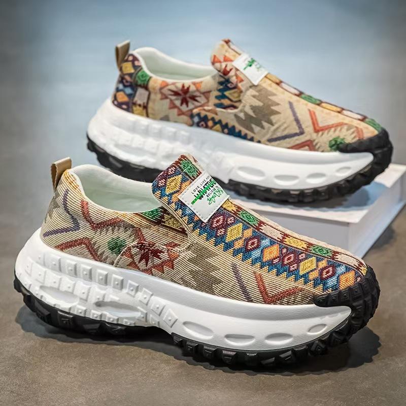 Summer Thick-soled Heightening Men's Shoes Lazy One-pedal Casual Sports Shoes Non-slip, Wear-resistant and Breathable Shoes