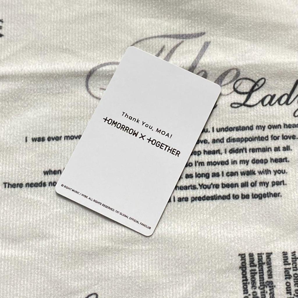 [USED] TXT Introduction New Membership Benefits FC Yeonjun Trading Card Fan Club