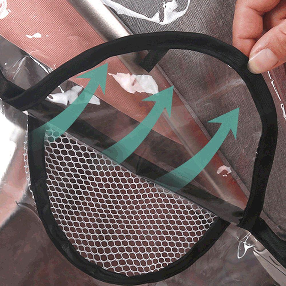 Zipper Open Dust Shield Stroller Wind Shield Waterproof EVA Stroller Rain Cover Pushchairs Raincoat
