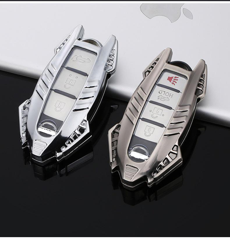 Infiniti Key Case for Q50L, Q70L, Old Models, QX50, QX60, Q60 - Button Car Key Bag