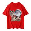 High Quality Fashion Short Sleeve Tshirts Funny Beluga Cat Meme Graphic T Shirts Unisex Women Casual Oversized Tshirts Streetwear