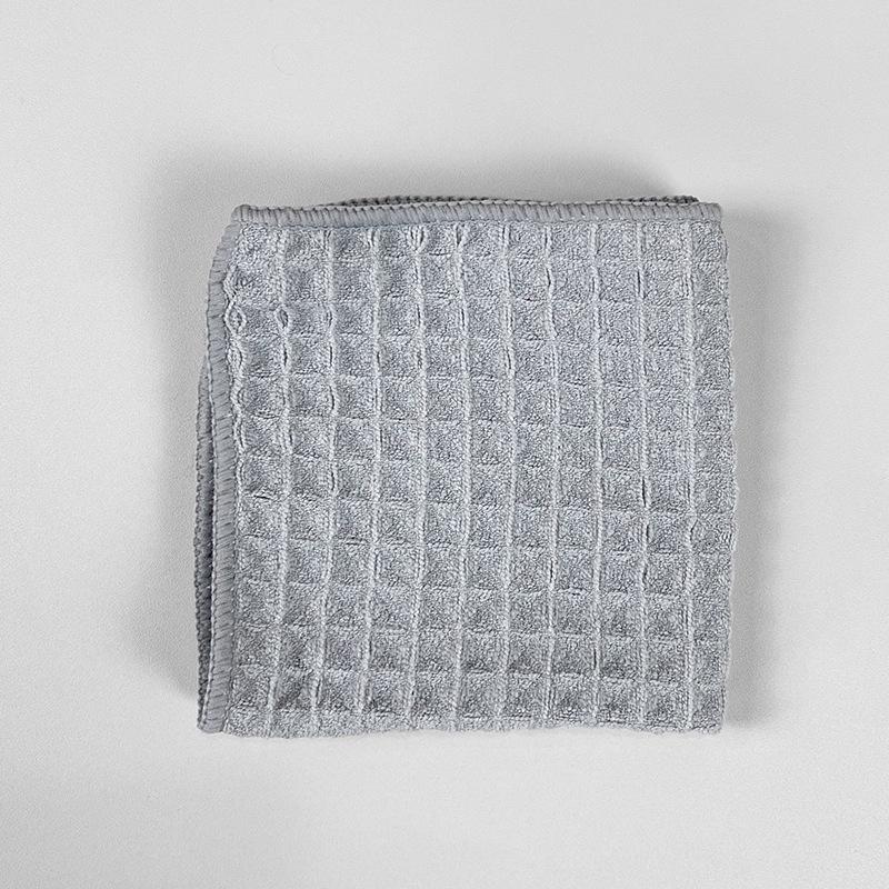 Waffle Weave Microfiber Dishcloth - Thick, Absorbent Kitchen and Bar Cleaning Towel