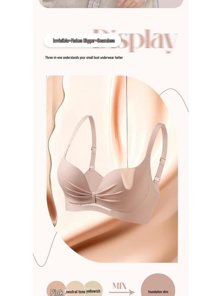 Nahtloser Damen-BH: Vergrößert kleines Dekolleté, Hebt Achselbrüste an, Gegen Erschlaffung, Schönes Rückendesign