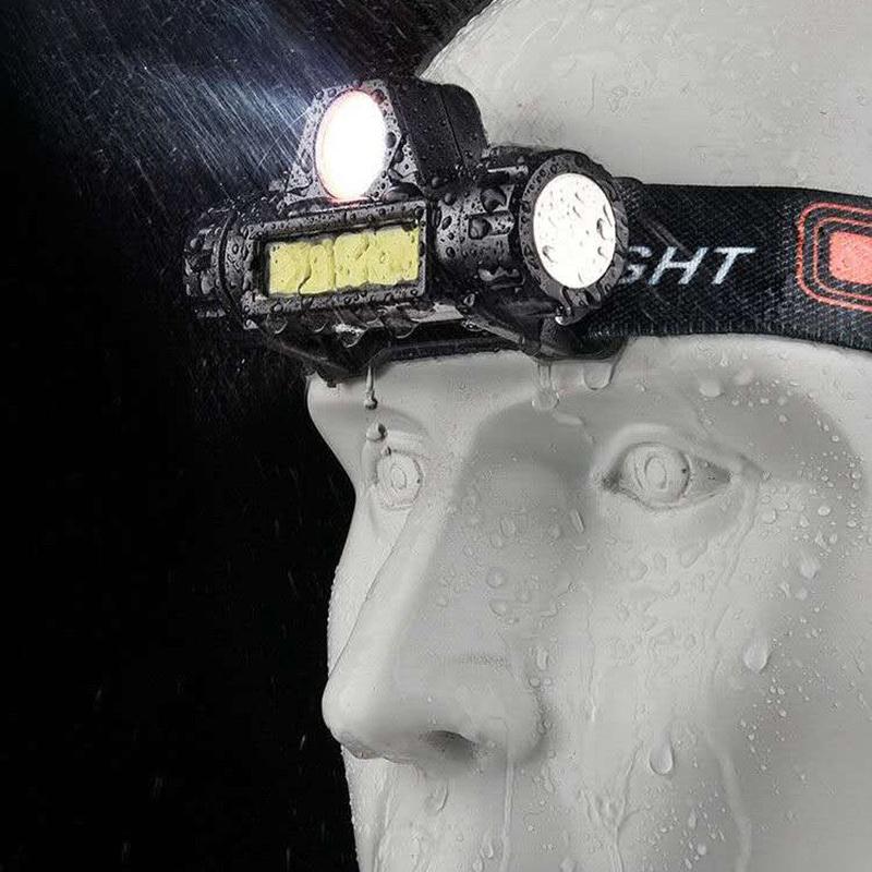 Dobíjecí Cob Led USB čelovka Silný magnetický výkonný světlomet Super jasná vodotěsná čelová svítilna pro venkovní rybaření