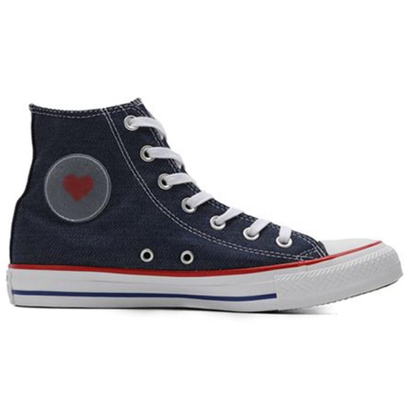 Converse Chuck Taylor All Star Comfortable Versatile High-Top Canvas Shoes Unisex Indigo
