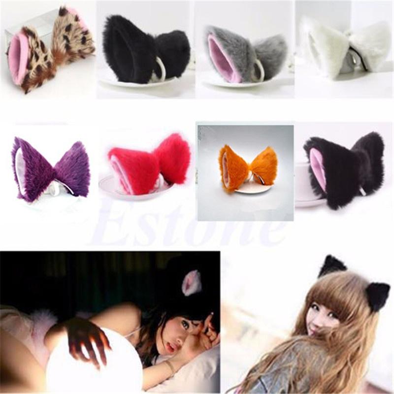 

Аниме Ухо Заколка для волос Косплей Хэллоуин Вечеринка Кошка Фокс Уши Длинный Мех Orecchiette