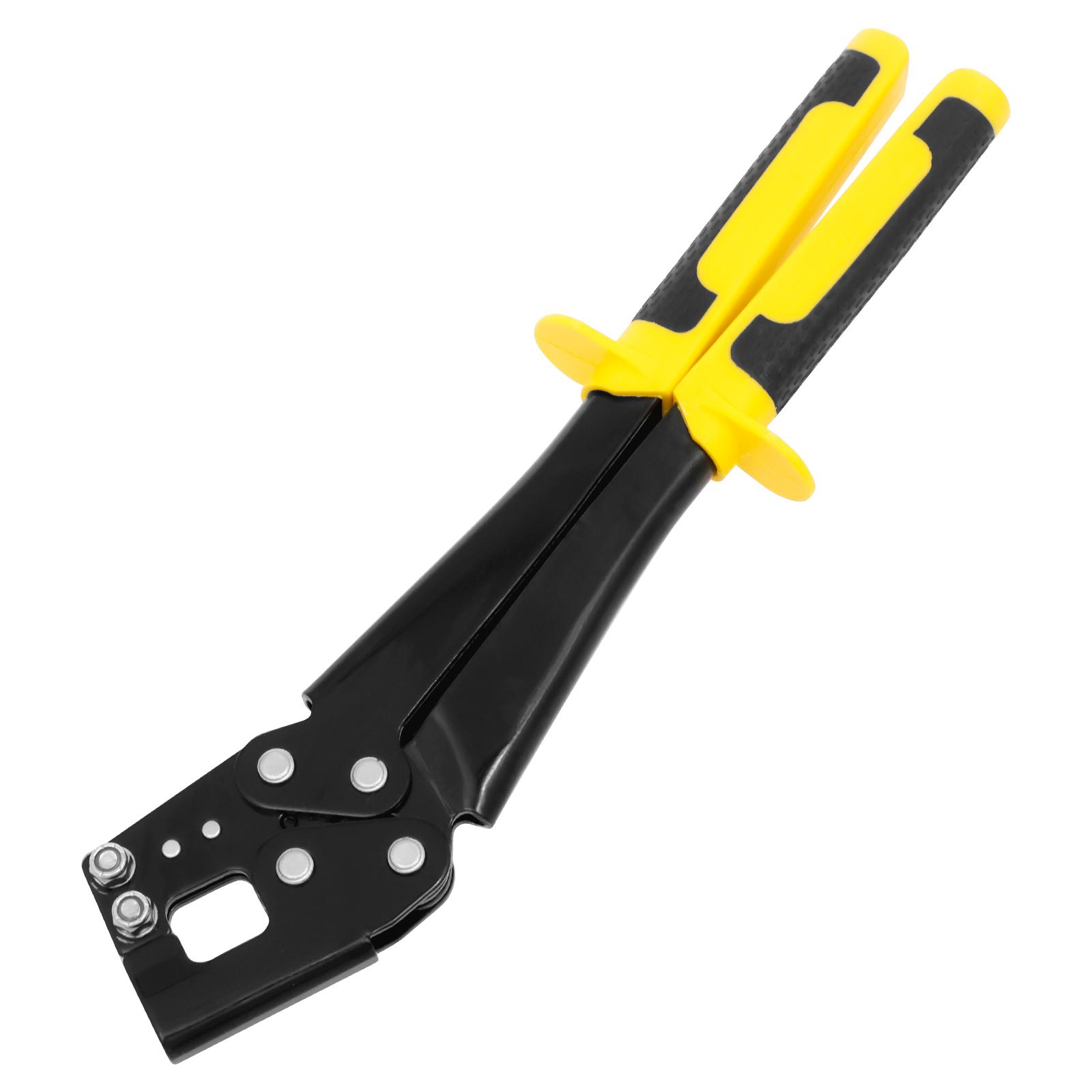 

Стальной обжимной гипсокартонный зажим Одноручные металлические болтовые клещи Экономичный инструмент для обжима металлических болтов с противоскользящей ручкой для дерева жёлтый