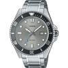 Standard Analog Sports 200m Water Resistant Watch MDV-107D-8AV Men's Gray Dial Metal Band