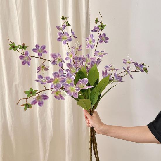 Yousheng 31.5" Artificial Jasmine Flower Fake Hanging Plants Long Stem Faux Bouquet for Bridal Shower Party Home Wedding