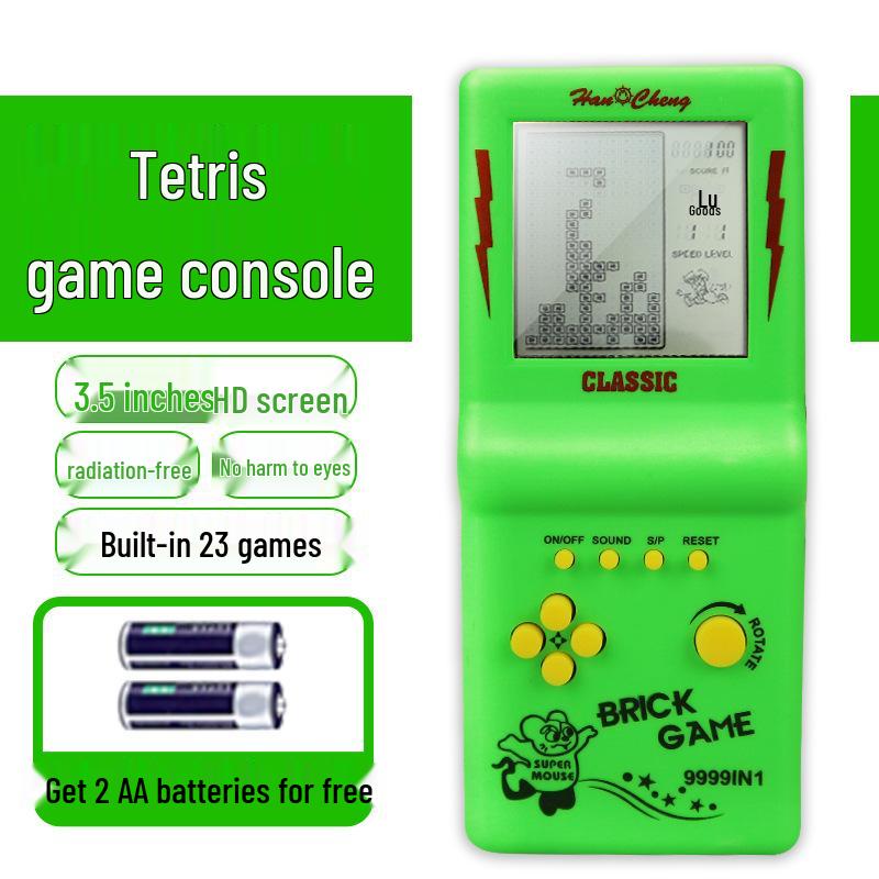 Classic Nostalgic Tetris Game Console for Children - Educational Retro Handheld Toy Gift