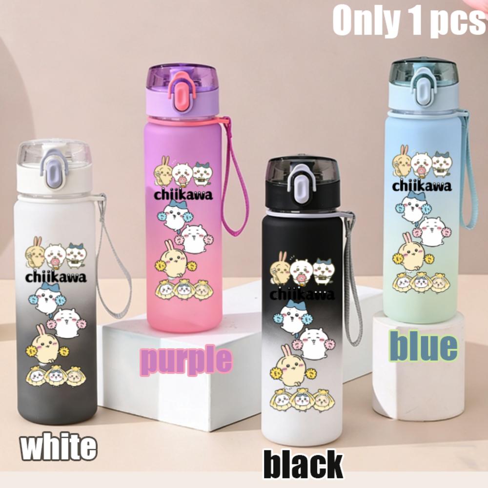 550ml Nanka Chiisakute Kawaii Yatsu School Drink Bottle Usagi Chiikawa Hachiware Plastic Gradient Color Water Cup Gourde Gift