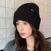 New Style Woolen Hat for Women In Autumn and Winter Warm Ear Protection Hat  Fashionable and Versatile  Face Showing Small Knitted Hat  Cold Eye Hat