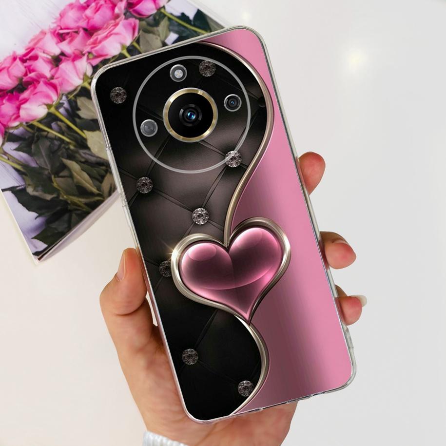 For Realme 11 Pro Plus Case RMX3740 RMX3741 Phone Cover Fashion Flower Butterfly Soft Silicone Funda For Realme 11 Pro 5G Bumper