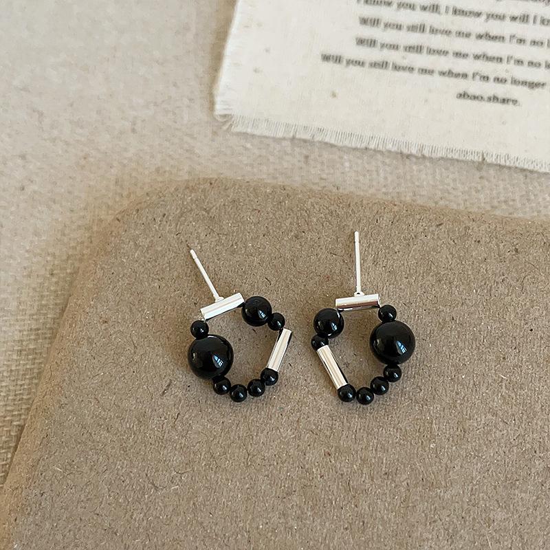 

Простые и высококачественные серьги-гвоздики из агата, женские, легкие, роскошные, элегантные, ретро, модные, трендовые, универсальные серьги для поездок на работу