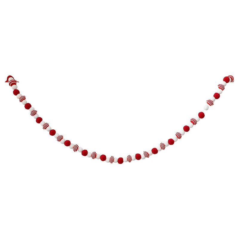 

Christmas Felt Banner With Red White Decor For Holiday Event And Window Display