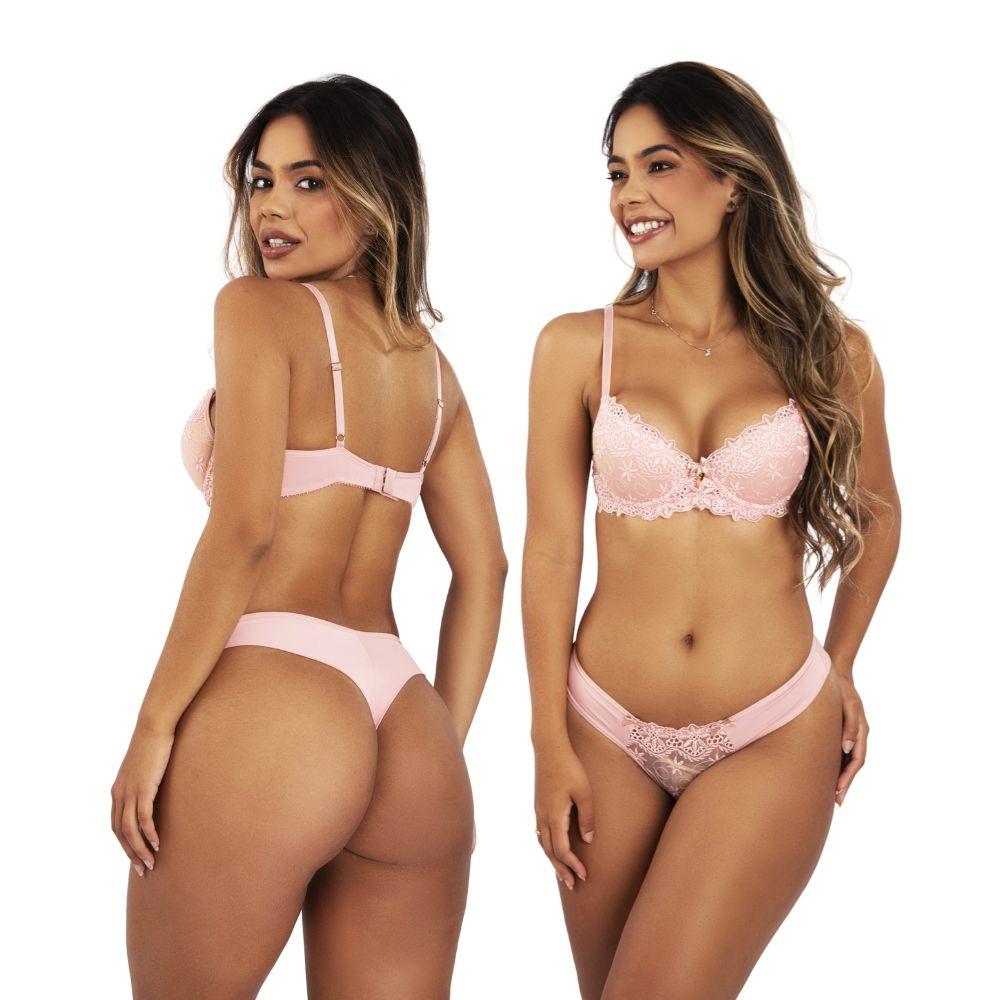 Monara Sexy Dessous Jopy Panty Set/Slip und BH/Push-Up BH/Bügel-BH