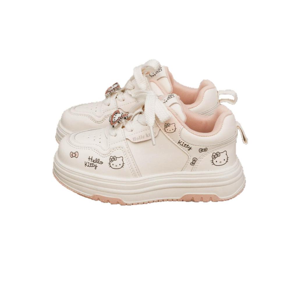 Girls' Trendy Lightweight White Sneakers for Spring/Autumn 2026