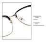 2026 TR90 Ultra-light Semi-rim Browline Blue Light Blocking Business Glasses Frame