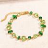 2026 Original Luxury Brand Green and Apple Green Zircon Tennis Bracelets For Women Fresh Crystal Charms Bangle Wedding Jewelry