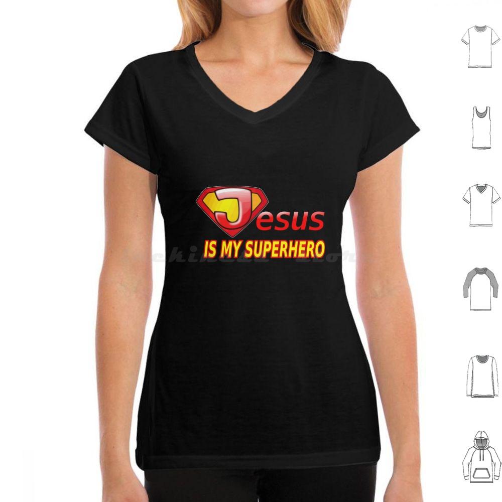 Jesus Ist Mein Superheld T-Shirt Baumwolle Herren Damen DIY Druck Jesus Ist Mein Superheld Jesus Christus Lustig Christlich Jesus Ist Mein