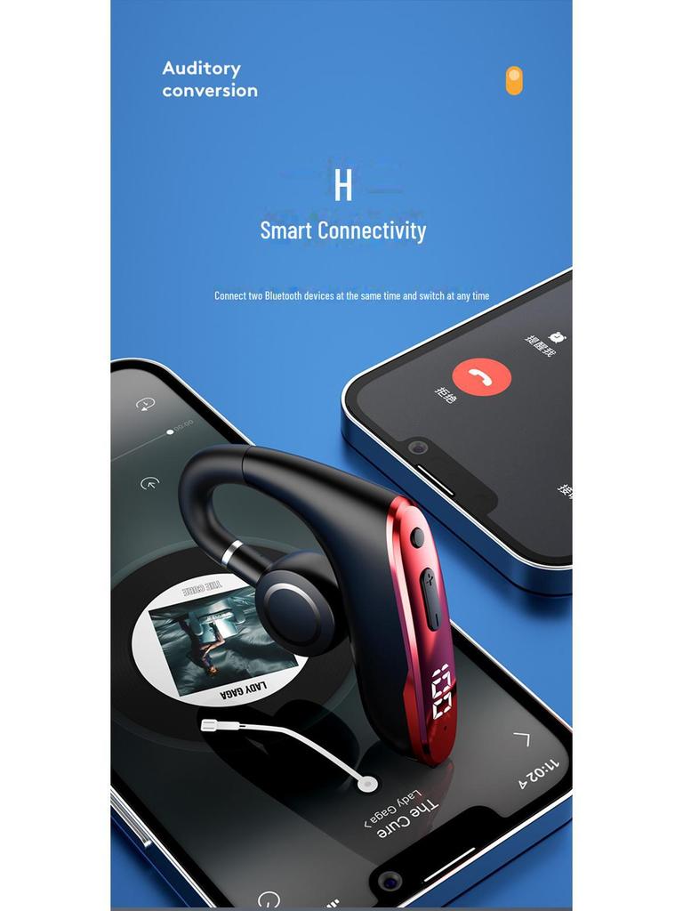 W8 Knochenleitungs-Bluetooth-Ohrbügel-Headset mit Digitalanzeige für den Sport- und Geschäftsgebrauch